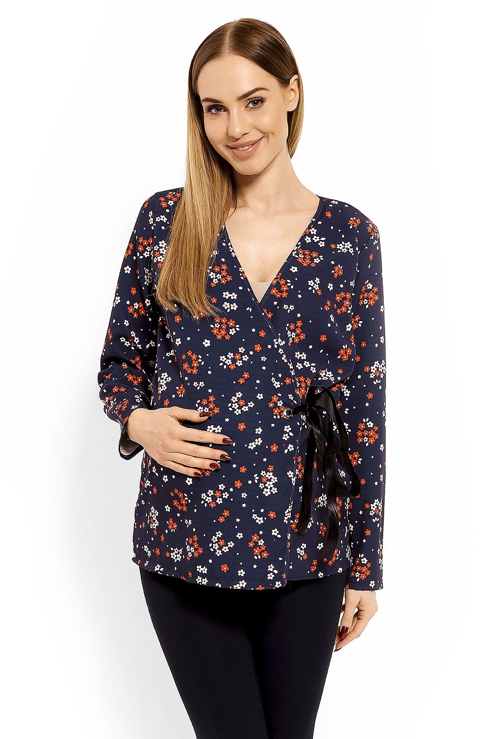  Maternity blouse model 113244 PeeKaBoo 